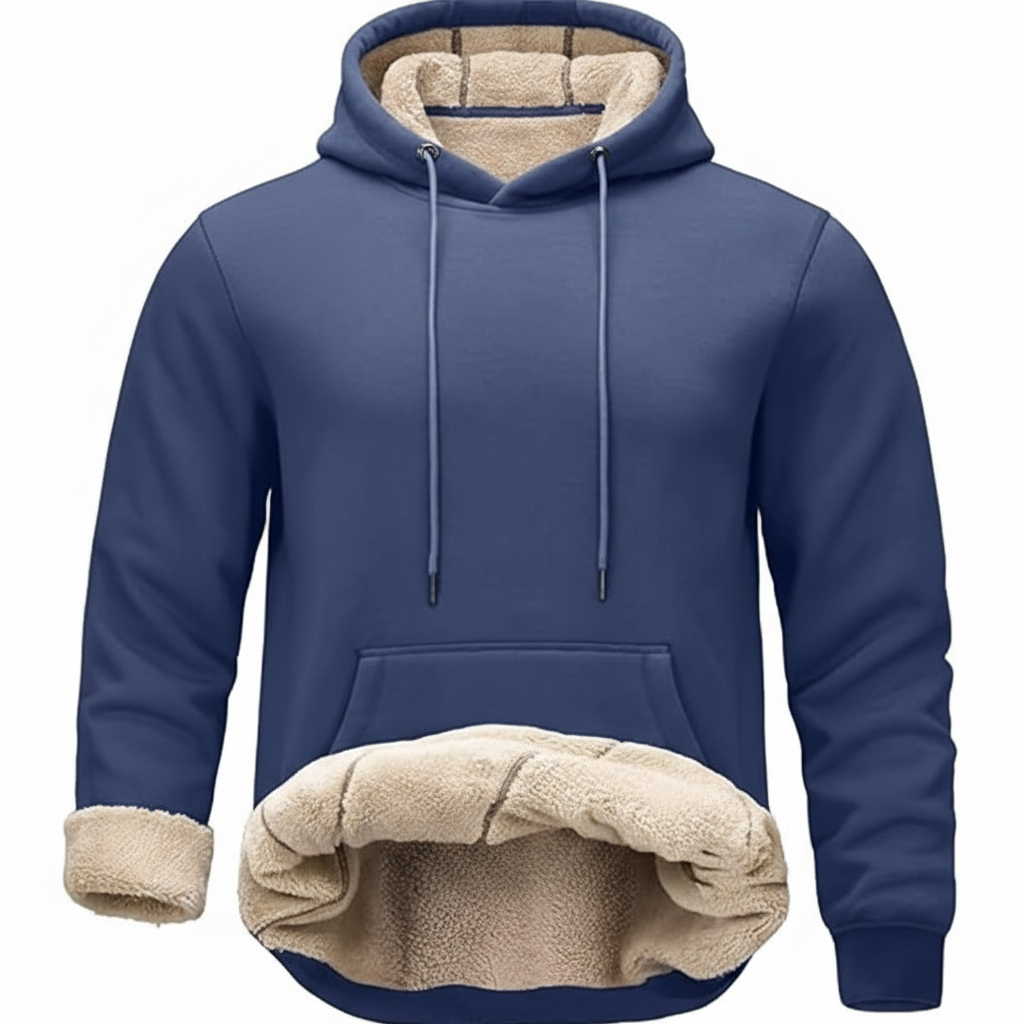 Warm Fleece Lined Pullover Hoodie