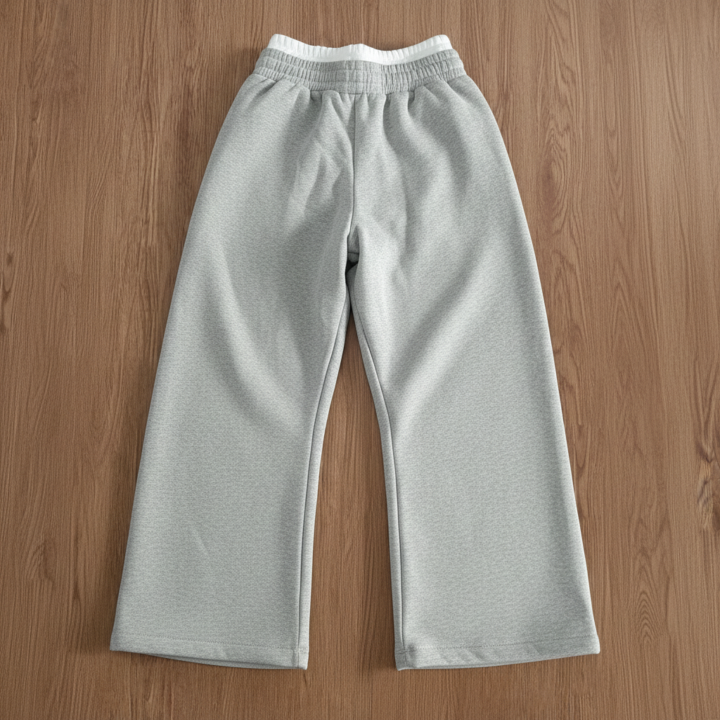 Street Style Wide Pants With Double Zipper And Side Panels