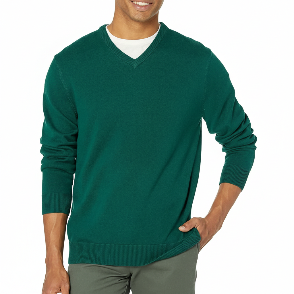 Men's V-Neck Pullover Sweater (Available in Big & Tall)