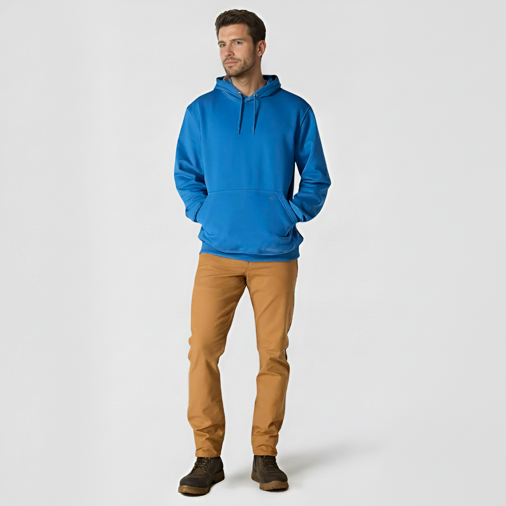 Paxton Hooded Pullover Sweatshirt With Ribbed