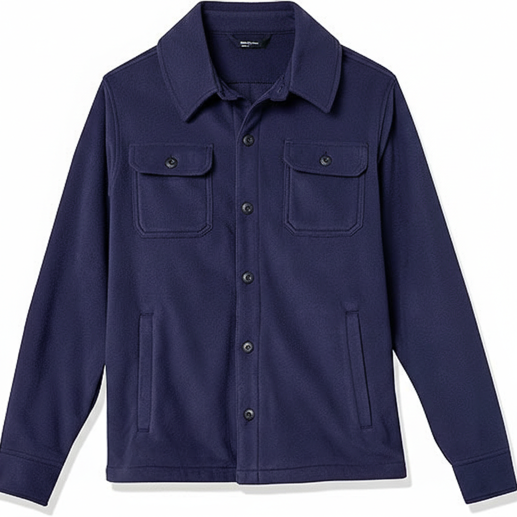 Men's Long Sleeve Polar Fleece Shirt Jacket