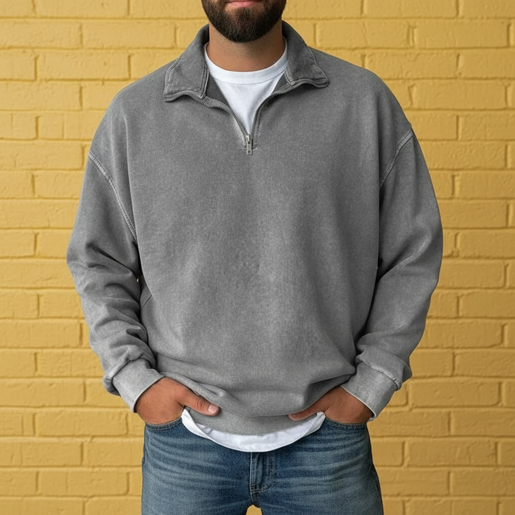 Soft Knit Half Zip Sweatshirt