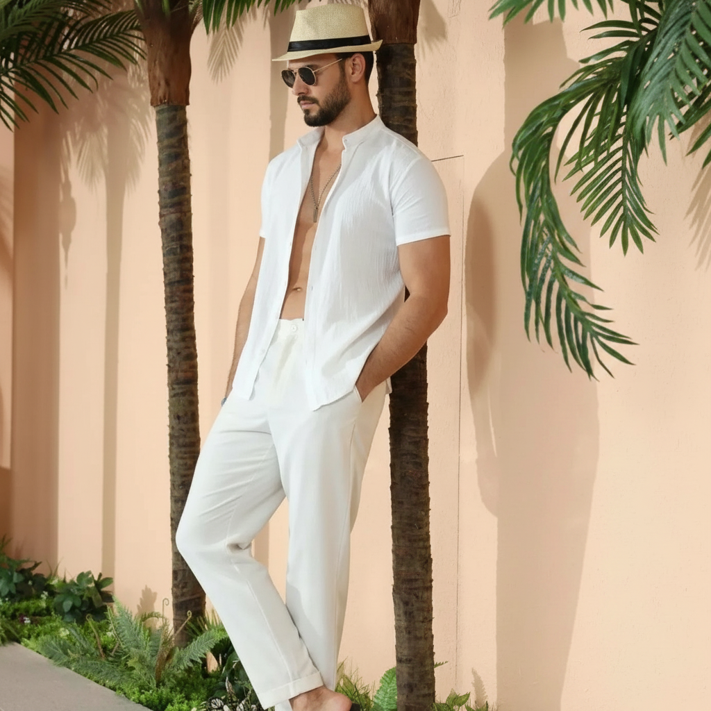 Casual Lightweight Summer Beach Pants For Men