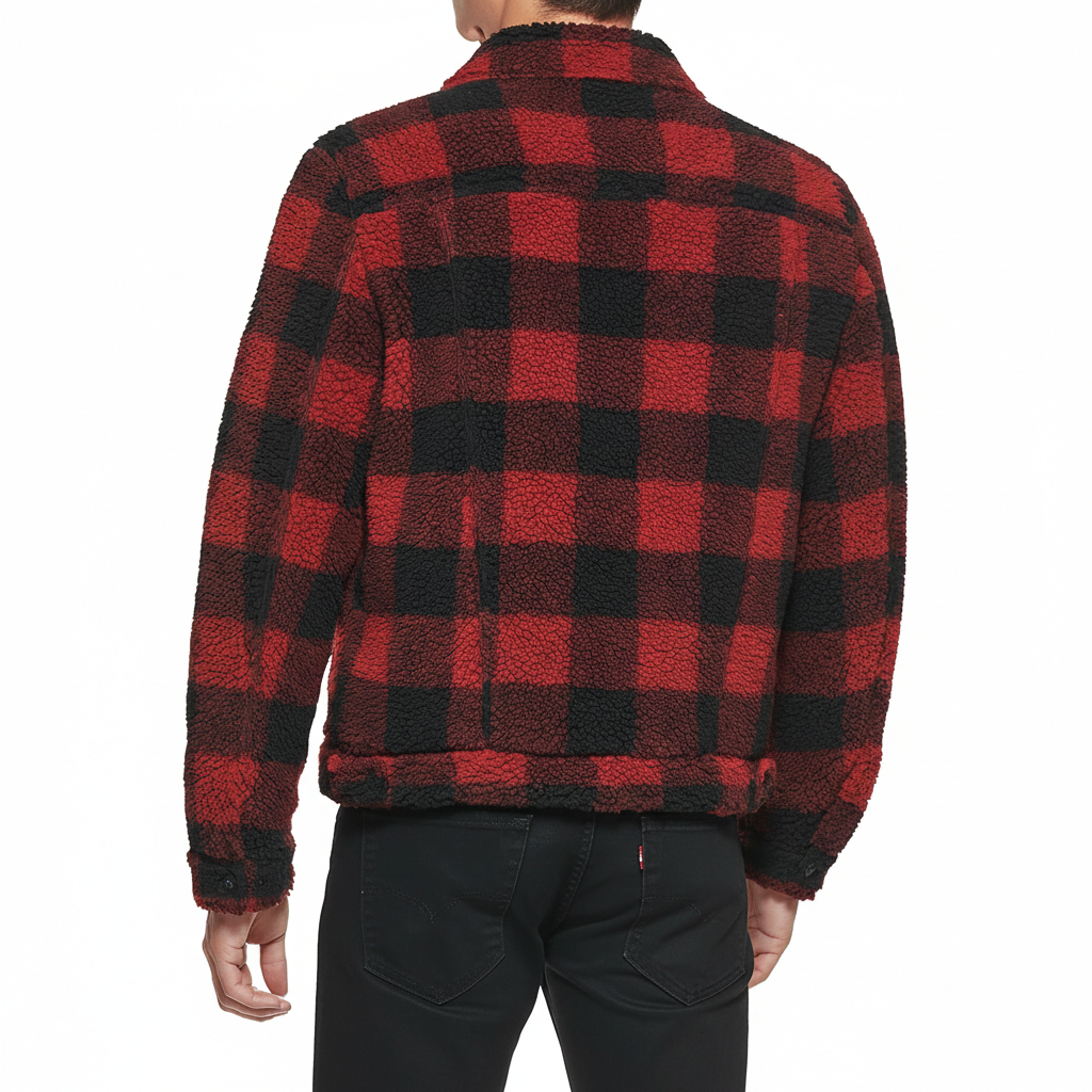 Men Sherpa Trucker Jacket