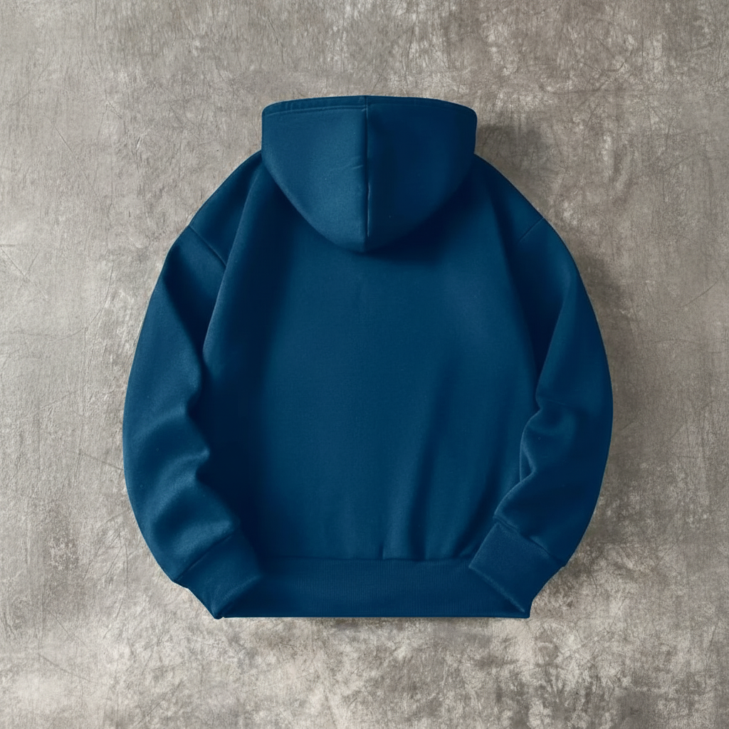 Casual Loose Fit Zip Up Hoodie For Men