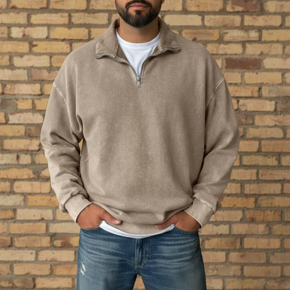 Soft Knit Half Zip Sweatshirt
