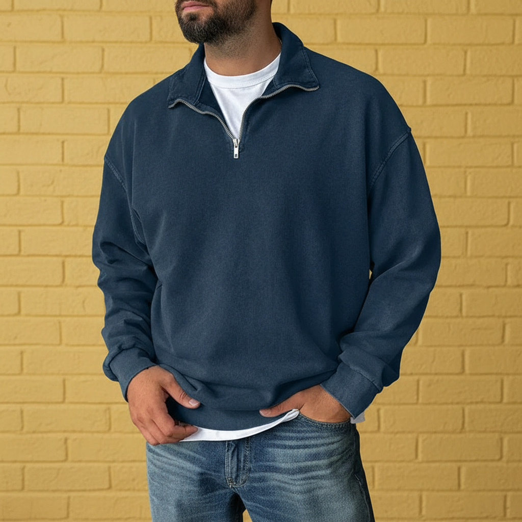 Soft Knit Half Zip Sweatshirt