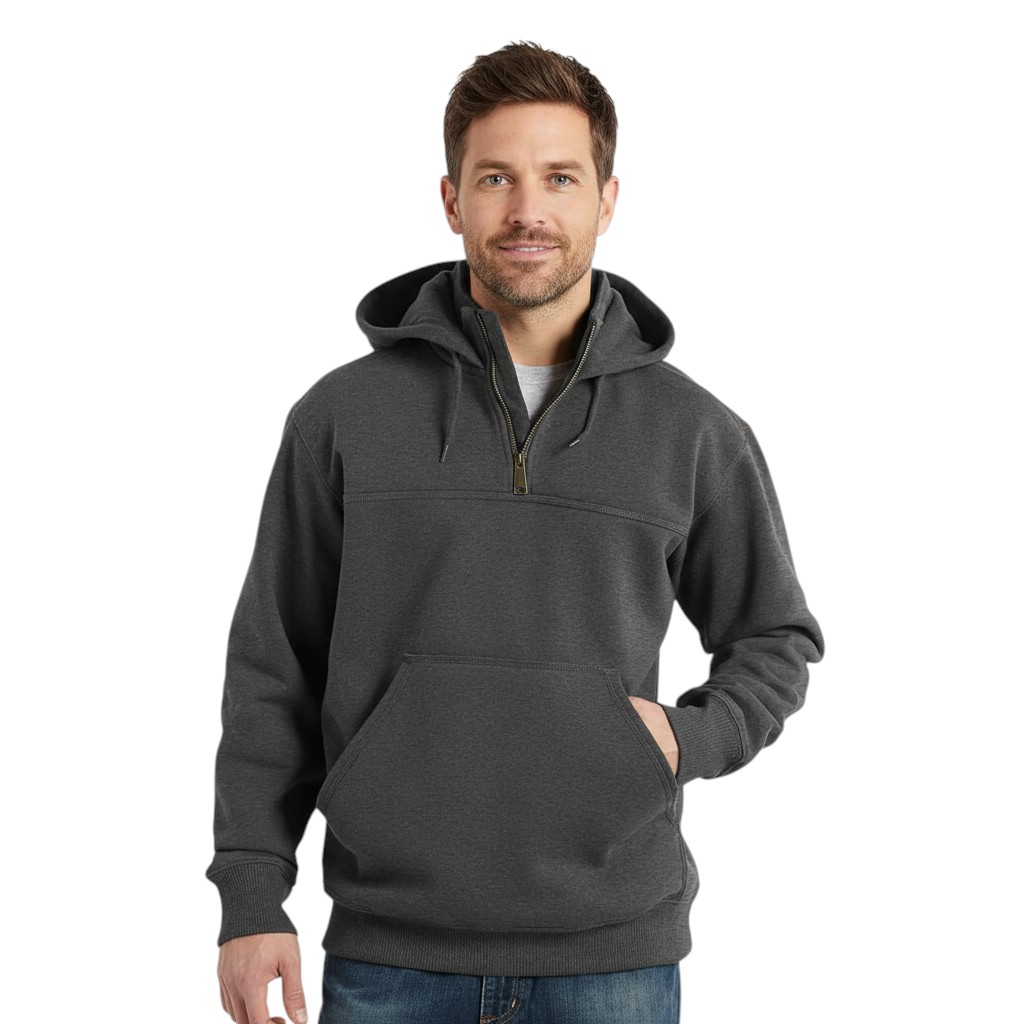 Paxton Quarter Zip Sweatshirt With Hood