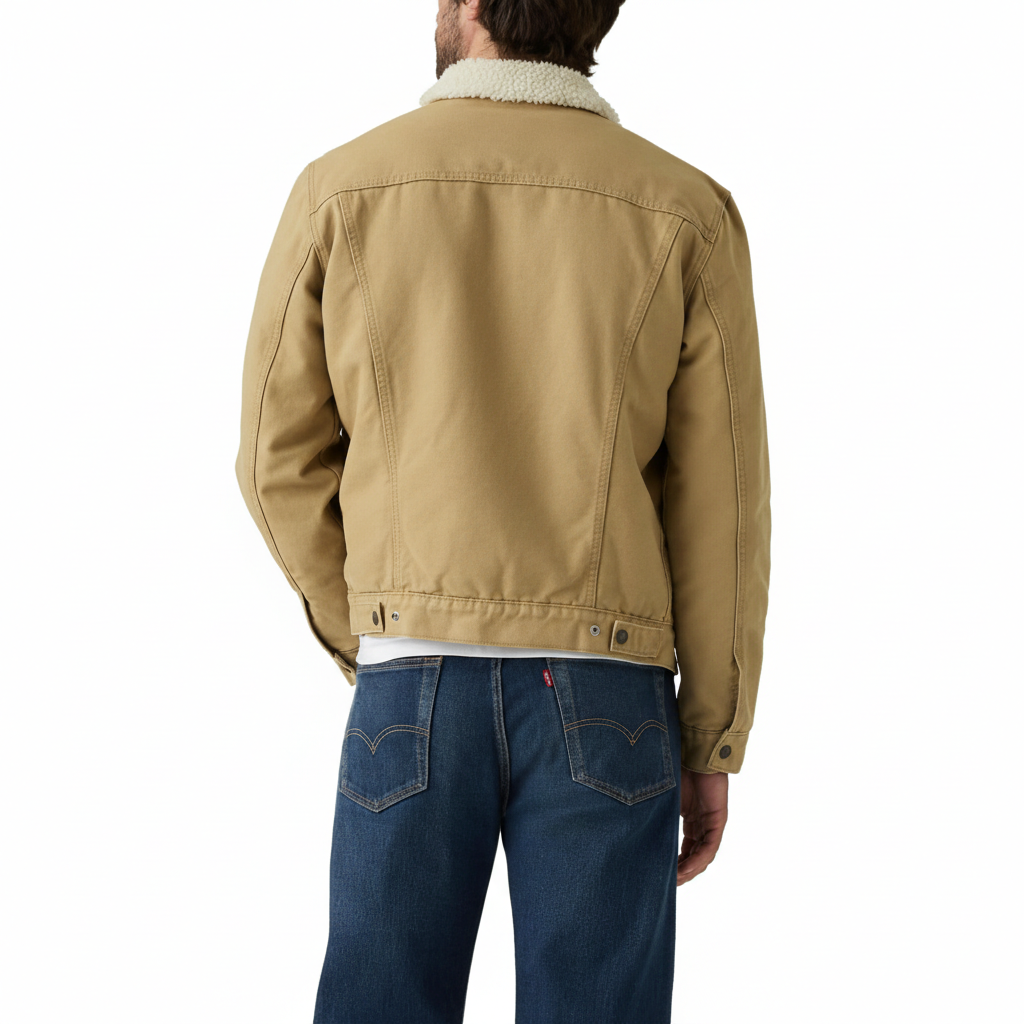 Men Sherpa Trucker Jacket