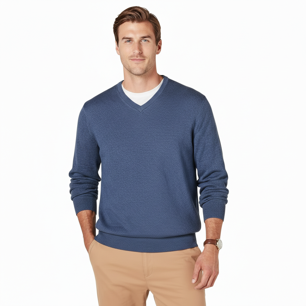 Men's V-Neck Pullover Sweater (Available in Big & Tall)