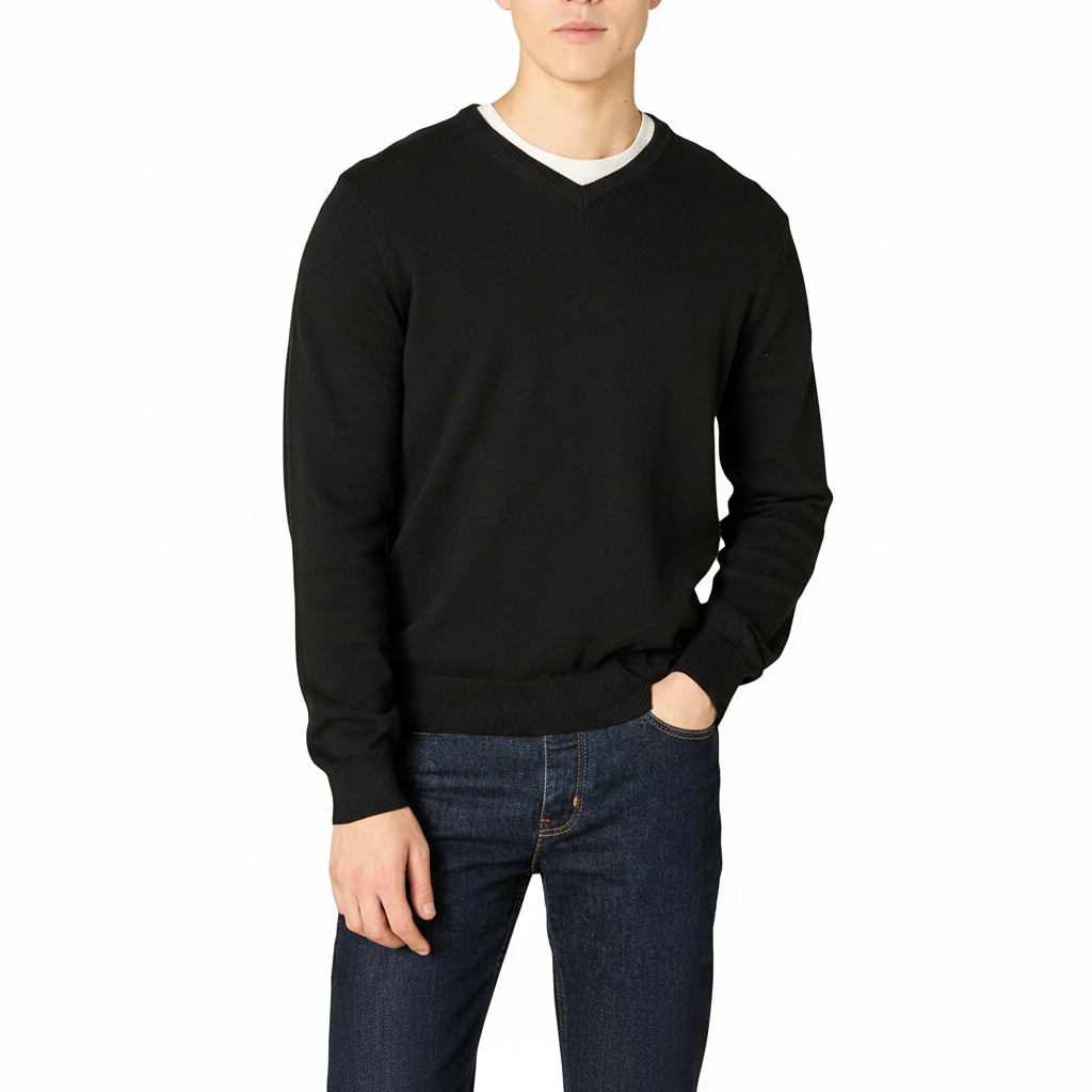 Men's V-Neck Pullover Sweater (Available in Big & Tall)