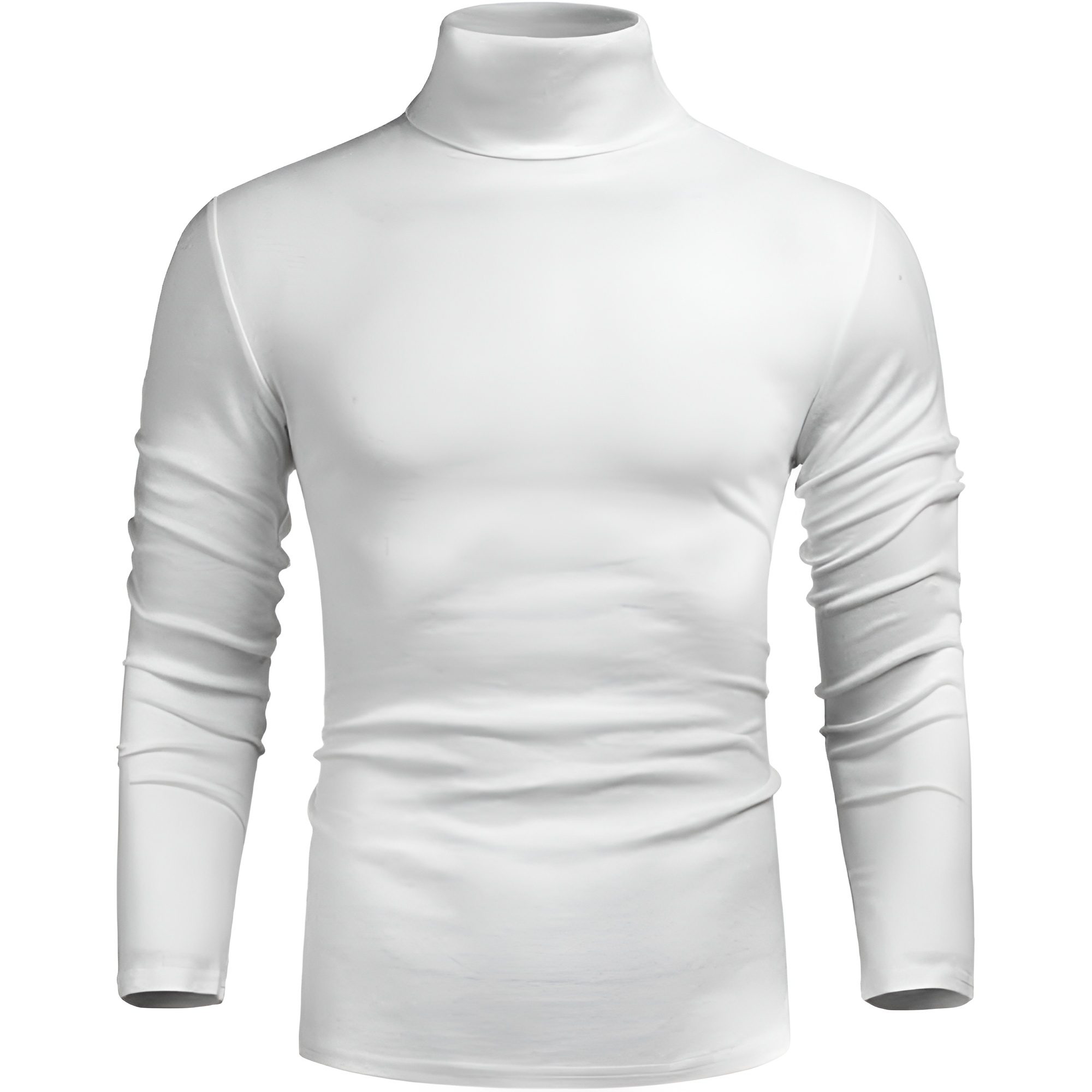 Men's Casual Slim Fit Basic Tops Knitted Lightweight Turtleneck Pullover Sweater