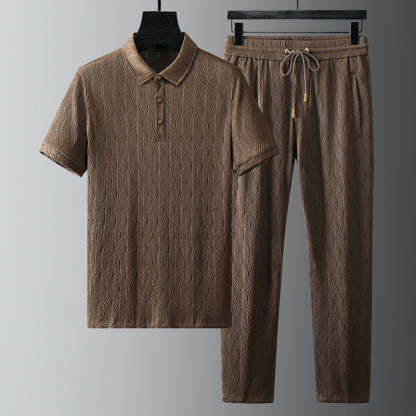 Quake Ice Silk Shirt And Pant Set 2 Piece Set