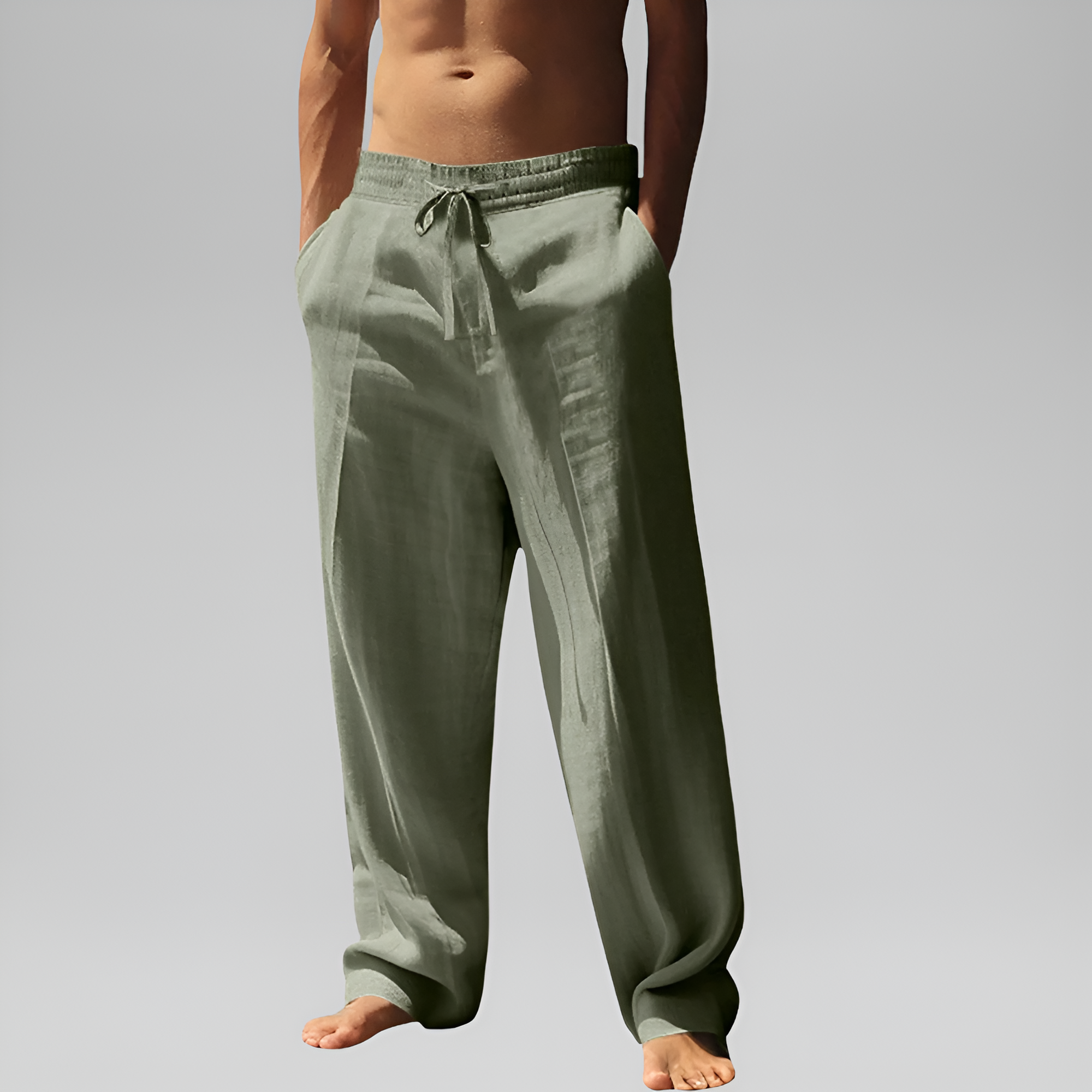Lightweight Loose Fit Pants With Pockets For Men