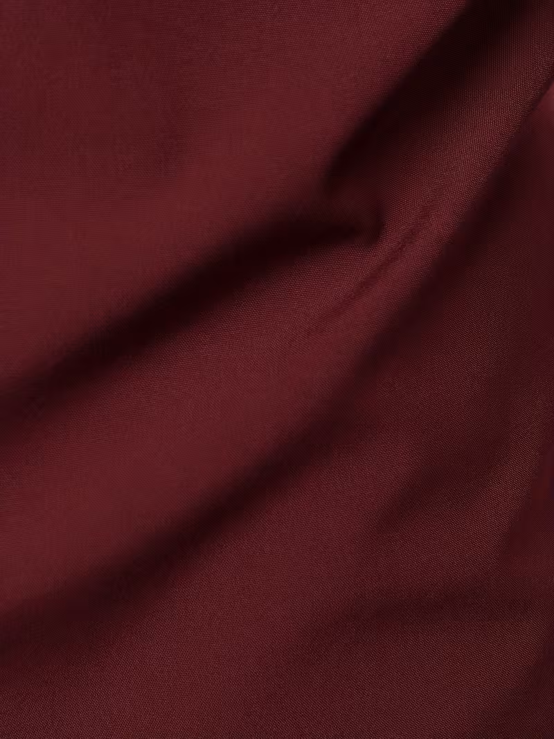 mens statement trim casual trim contrast color long sleeve shirt brick red 4