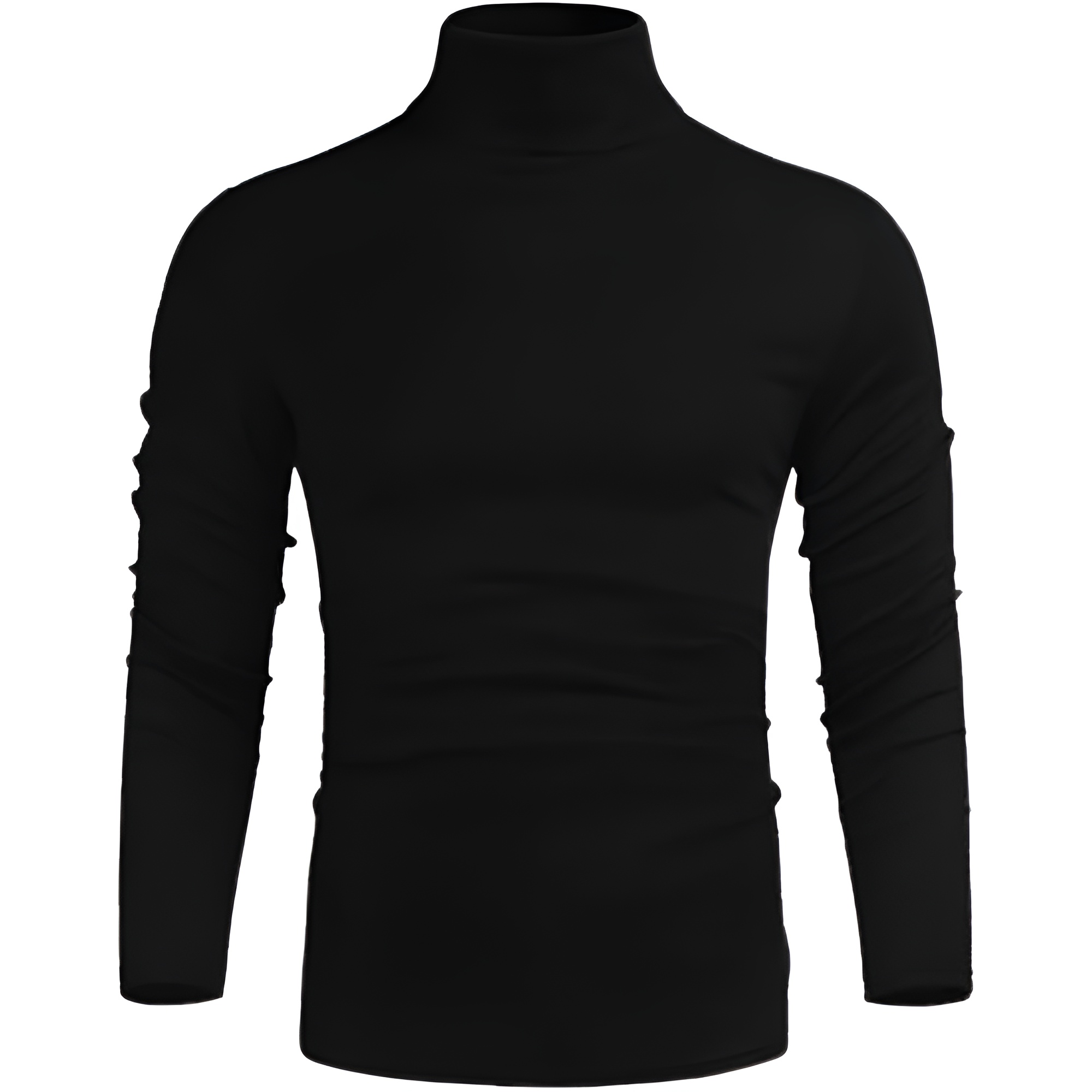 Men's Casual Slim Fit Basic Tops Knitted Lightweight Turtleneck Pullover Sweater