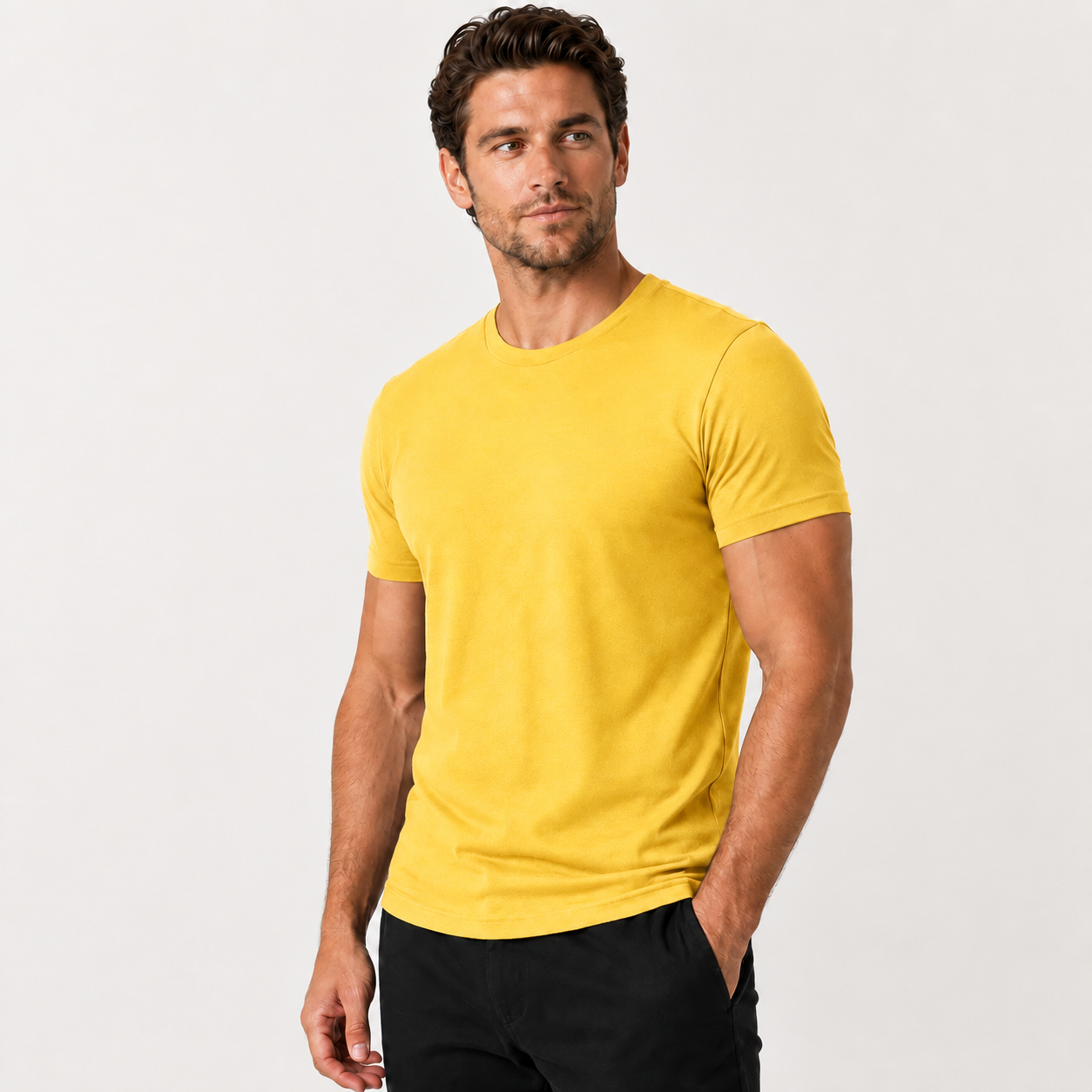 Short Sleeve Crew Style T Shirts For Men