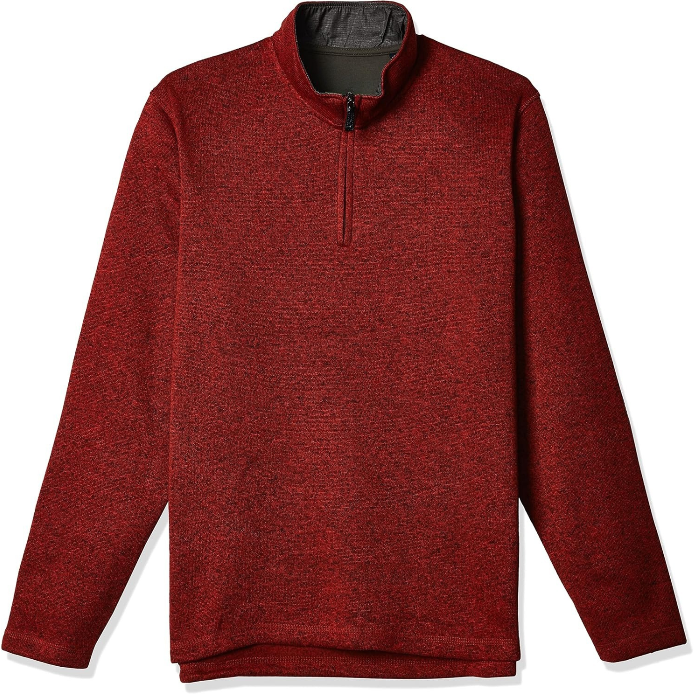 Mens Long Sleeve Fleece Quarter zip