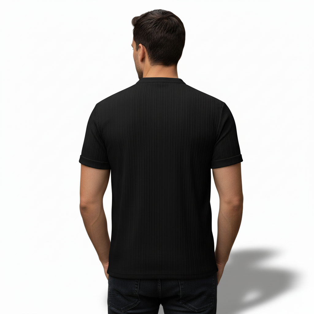 Retro Striped Linen T Shirt For Men