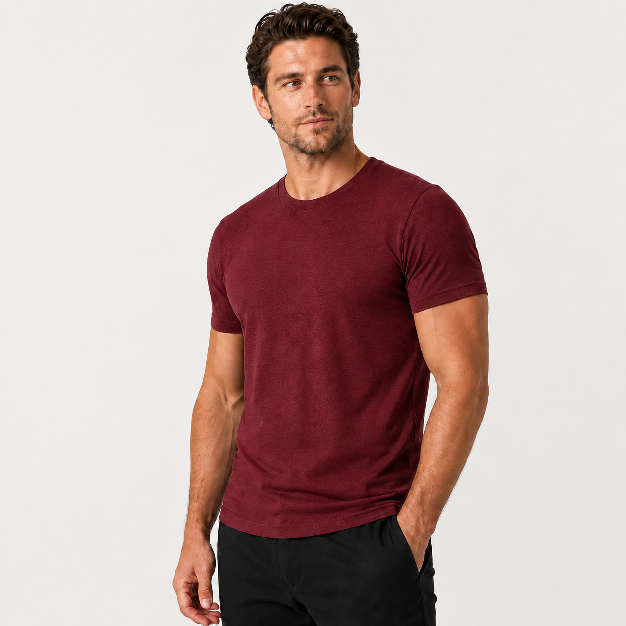 Short Sleeve Crew Style T Shirts For Men