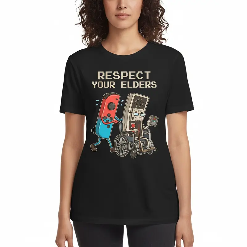 Funny Retro Gamer Graphic T Shirt For Gaming Fans