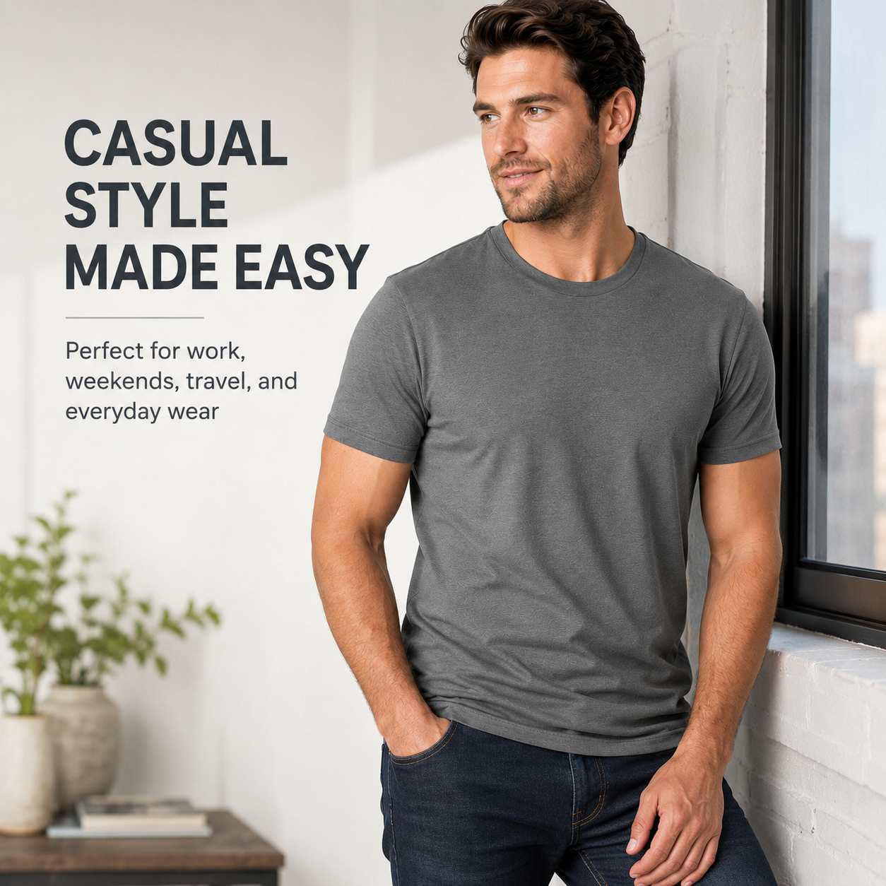 👕 LIMITED-TIME 50% OFF! ✨ Men&rsquo;s Short Sleeve Crew Neck T-Shirts