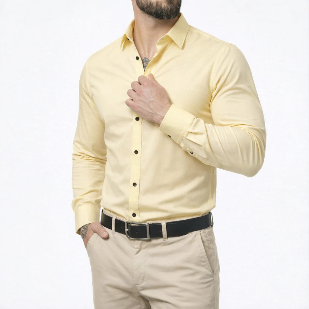 4 Way Stretch Non Iron Business Casual Performance Dress Shirt
