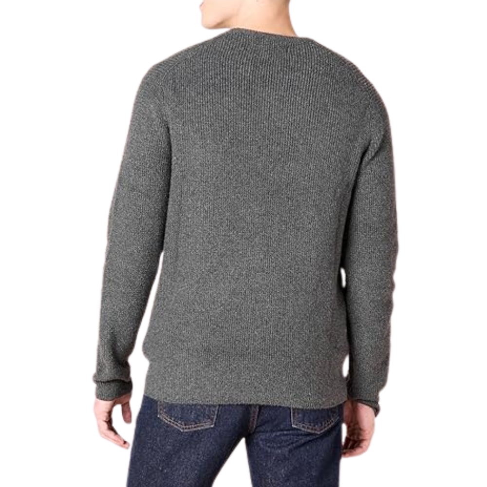 Amazon Essentials Men's Long-Sleeve Soft Touch Waffle Stitch Crewneck Sweater