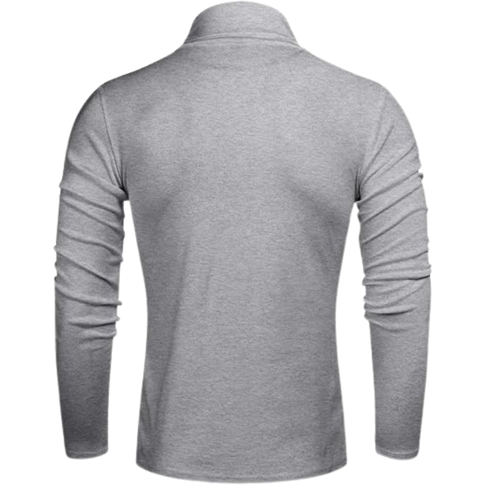 Men's Casual Slim Fit Basic Tops Knitted Lightweight Turtleneck Pullover Sweater