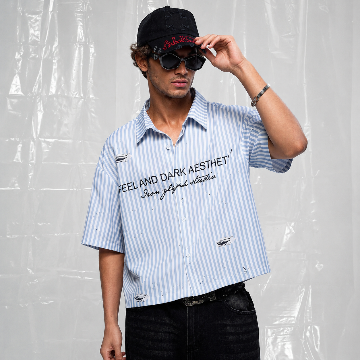 Retro Plaid Short Sleeve Button Down Casual Holiday Shirt For Men