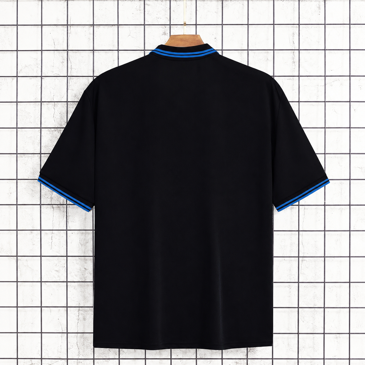 Summer Regular Fit Trim Short Sleeve Casual Polo Shirt For Men