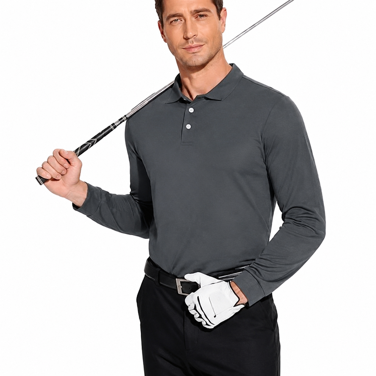 Pack Of 4 Casual Long Sleeve Sleeve Polo Shirt For Men