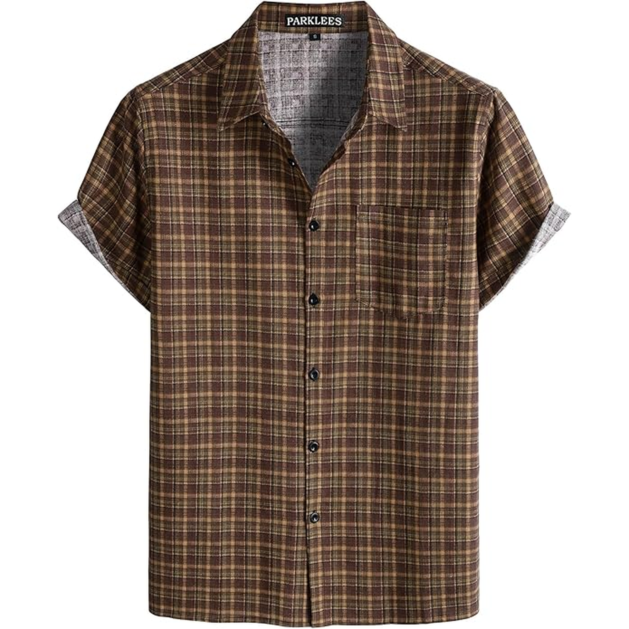 Printed Casual Short Sleeve Button Down Shirts For Men
