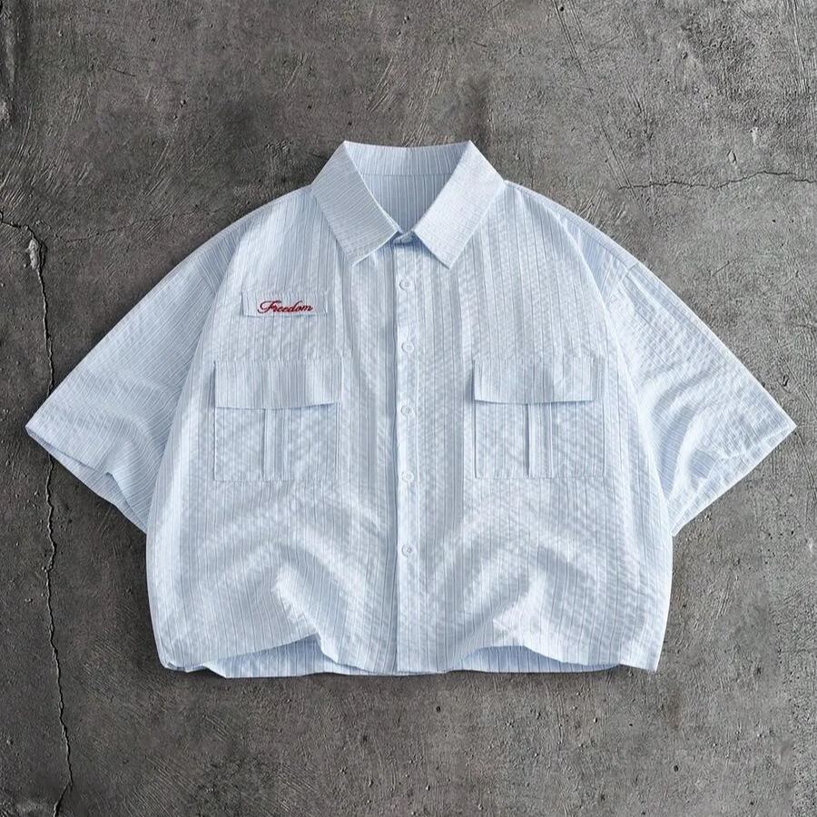 Casual Single Breasted Versatile Shirt For Men