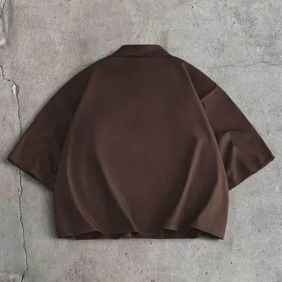 Casual Single Breasted Versatile Shirt For Men