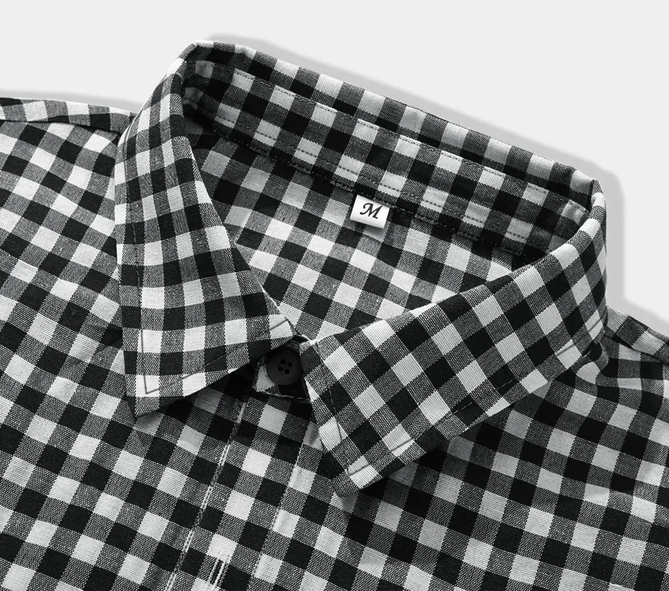 Men's Regular Checkered Vintage Short Sleeve Shirt, Casual Plaid Shirt, Casual Retro Gingham Shirt for Daily Wear, Fashion Men's Top for Summer, Casual Summer Clothing