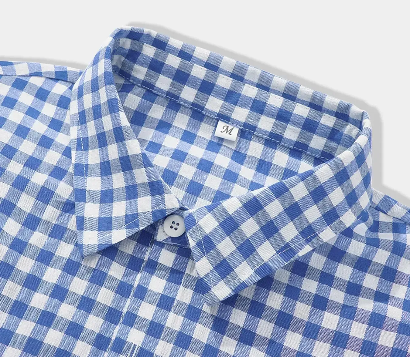 Unisex Gingham Gothic Print Box-Fit Cropped Button-Up Shirt, Men's and Women's Casual Summer Streetwear Printed Cropped Tops