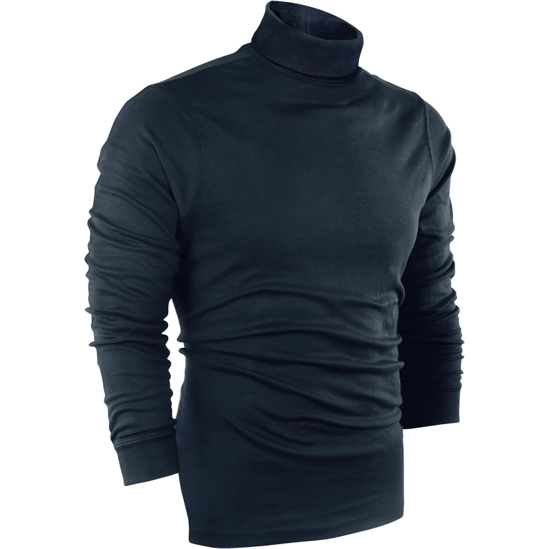  Wear Turtleneck Men Slim Fit UPF 50+ Lightweight Pullover Sweater Long Sleeves Top