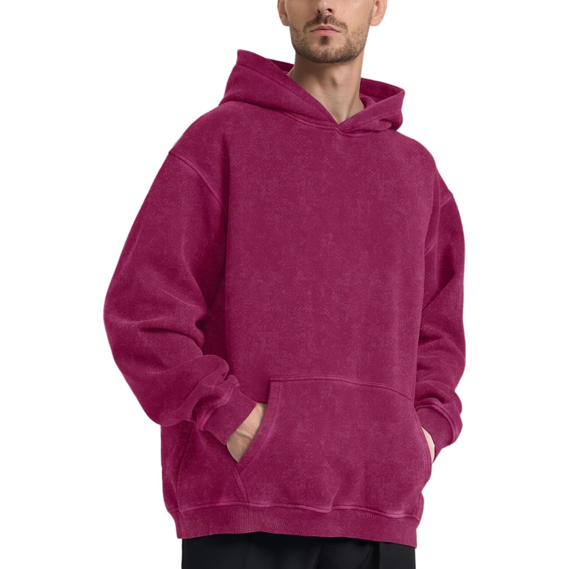 Acid Wash Hoodie Super Soft Sweatshirt for Mens Pullover Oversized Men's Fashion Hoodies & Sweatshirts Vintage Tops