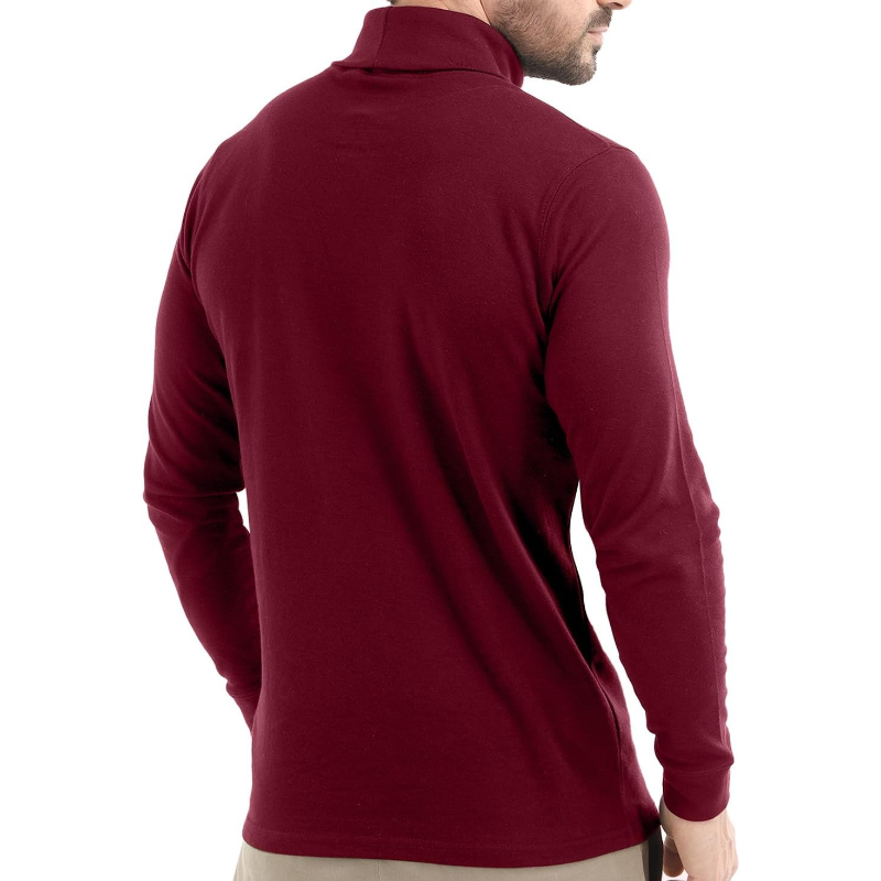  Wear Turtleneck Men Slim Fit UPF 50+ Lightweight Pullover Sweater Long Sleeves Top