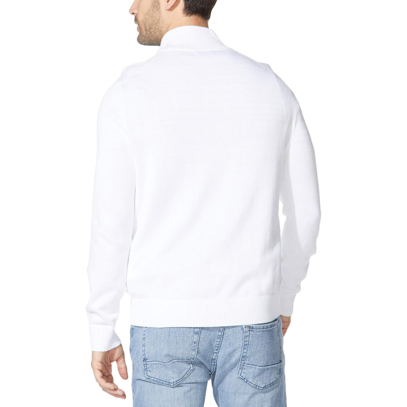 Classic Fit Quarter Zip Knit Sweater