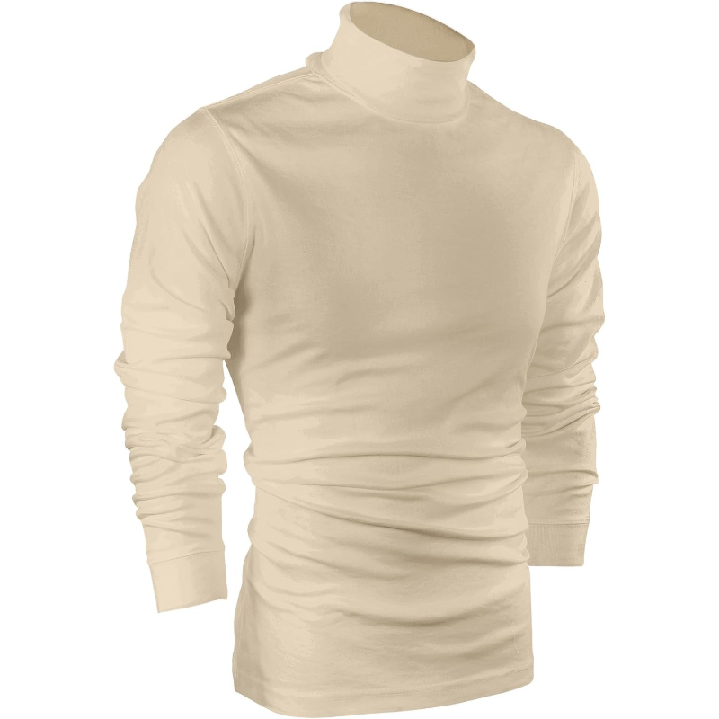  Wear Turtleneck Men Slim Fit UPF 50+ Lightweight Pullover Sweater Long Sleeves Top