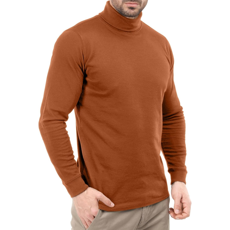 Wear Turtleneck Men Slim Fit UPF 50+ Lightweight Pullover Sweater Long Sleeves Top