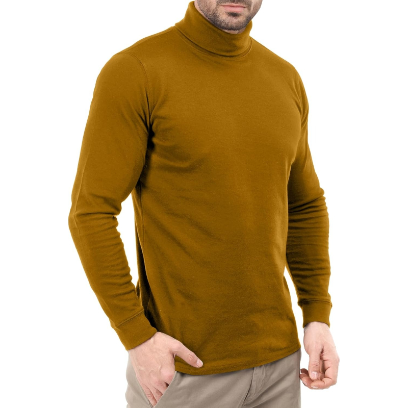  Wear Turtleneck Men Slim Fit UPF 50+ Lightweight Pullover Sweater Long Sleeves Top