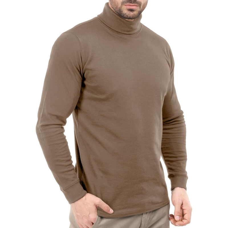  Wear Turtleneck Men Slim Fit UPF 50+ Lightweight Pullover Sweater Long Sleeves Top