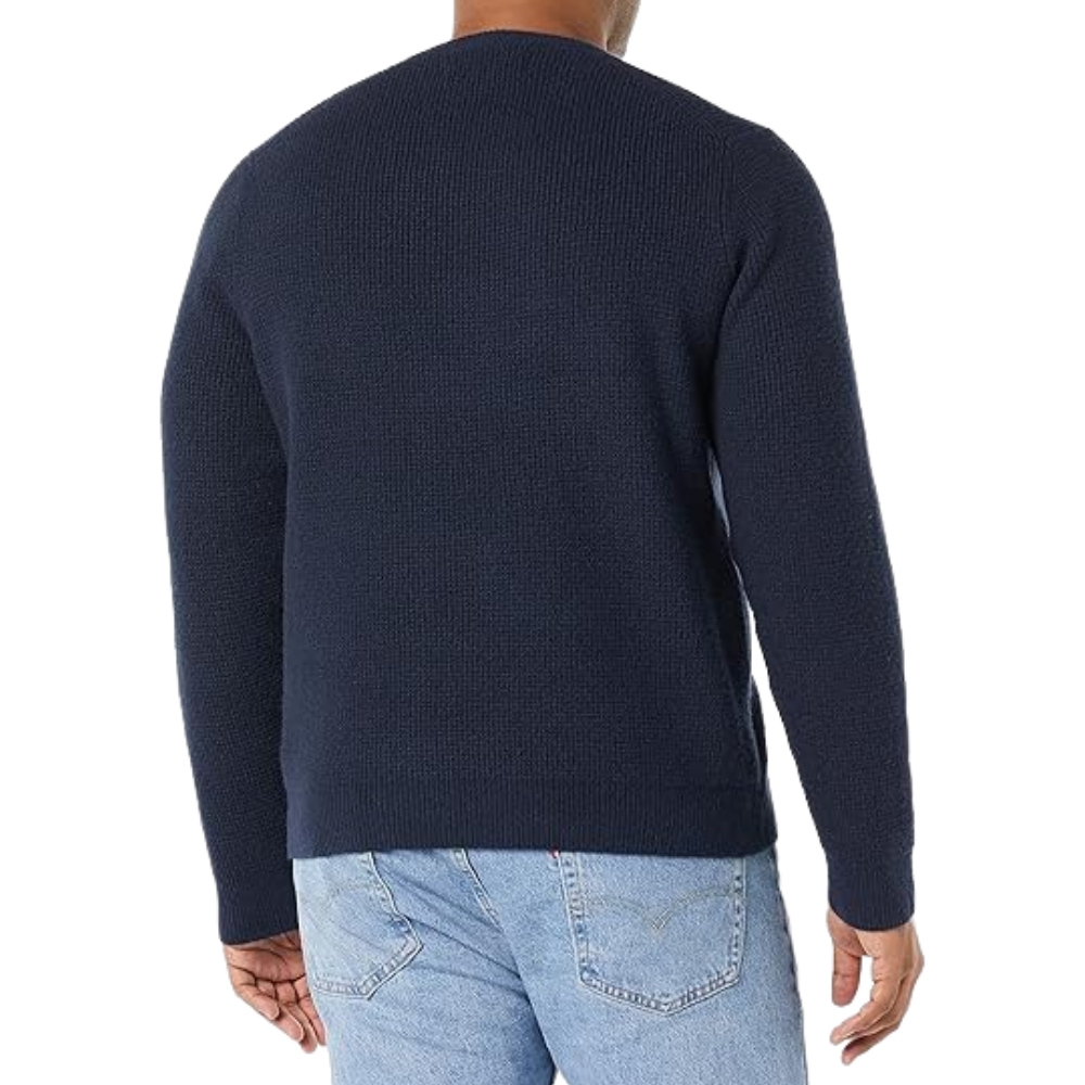 Amazon Essentials Men's Long-Sleeve Soft Touch Waffle Stitch Crewneck Sweater
