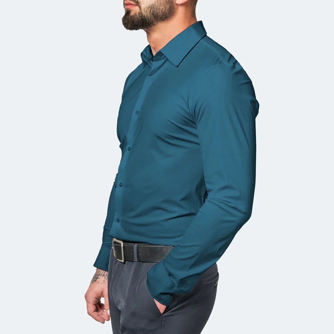 4 Way Stretch Non Iron Business Casual Performance Dress Shirt