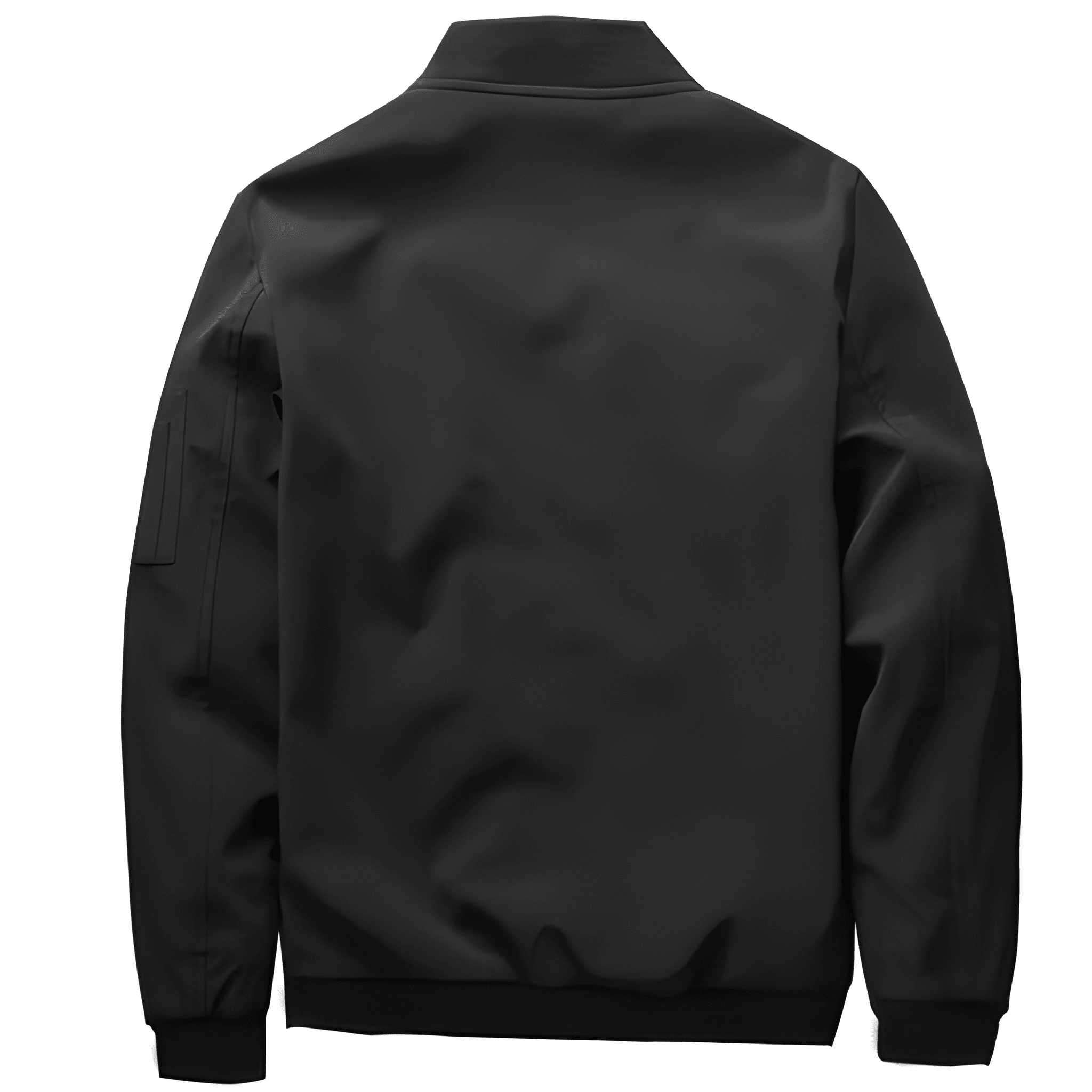 Jacket For Men With Zipper Front And Stand Collar