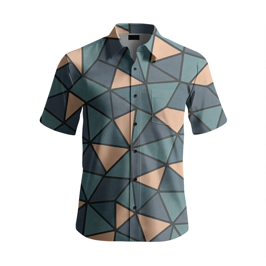 Cell Split Mosaic comfortable cotton short sleeves