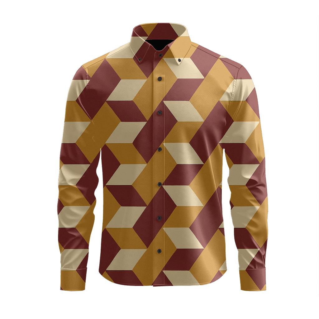 Offset Rhombus March trendy crew neck long sleeves